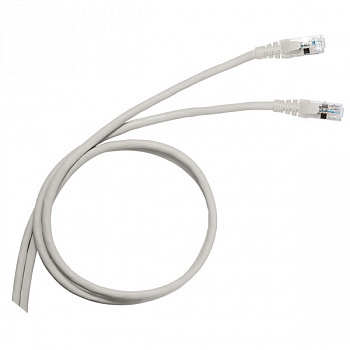 Патч-корд U/UTP кат. 5е PVC 3м серый. Legrand арт 051638