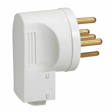 Комплект, силовая розетка 3К+Н+З 32А + Вилка 3К+Н+З 32A IP20 Белый. Legrand