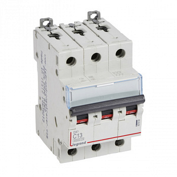 Автоматический выключатель DX3 6000 10kA 13A 3П тип С. Legrand
