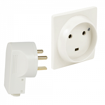 Комплект, силовая розетка 2К+З 32А + Вилка 2К+З 32A IP20 Белый. Legrand