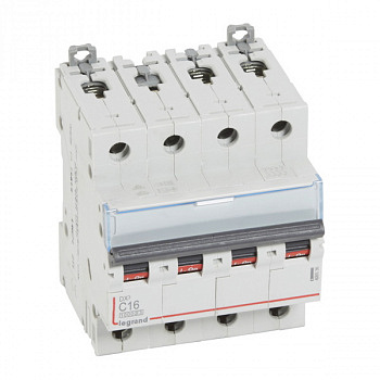 Автоматический выключатель DX3 10000 16kA 16A 4П тип С. Legrand