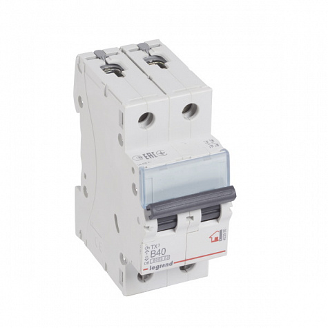 Автоматический выключатель TX3 6kA 40A 2П тип В. Legrand арт 403990
