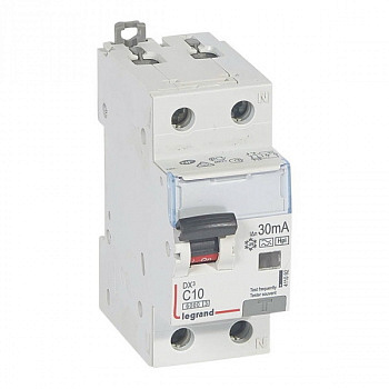 Дифференциальный автомат DX3 30mA 10A 1П+N Тип F. Legrand