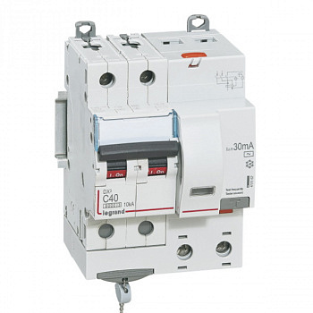 Дифференциальный автомат DX3 30mA 40A 2П Тип AC 4 мод. Legrand