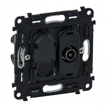 Розетка TV "звезда" / RJ45 UTP Кат.6 Legrand Valena IN'MATIC