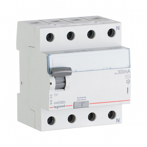УЗО TX3 4П 300mA 25А тип AC. Legrand