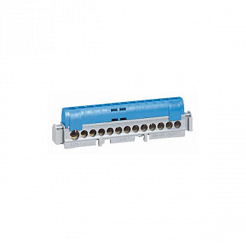 Клеммная колодка IP 2X нейтраль синяя 1 x 6-25 мм² - 21 x 1,5-16 мм² длина 176мм. Legrand арт 004846