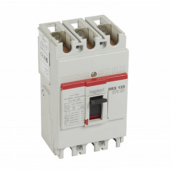 Legrand DRX125 фиксированный 3P 75А 10кА