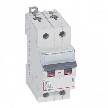Автоматический выключатель DX3 10000 16kA 32A 2П тип В. Legrand