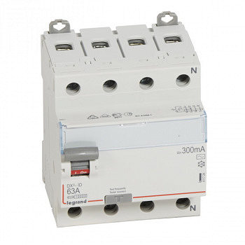 УЗО DX3 4П 300mA 63А тип AC N справ. Legrand