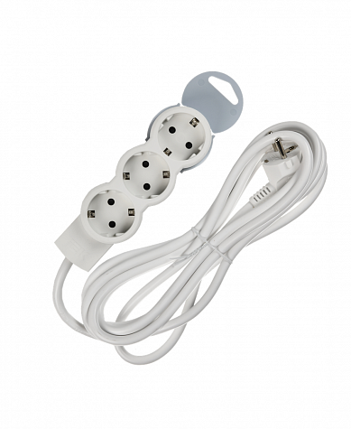 STANDARD Удлинитель У03 3 места 2P+PE 3м 3х1,5мм2 16А белый