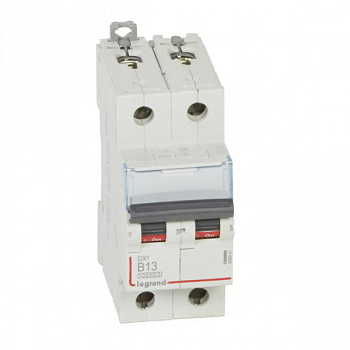 Автоматический выключатель DX3 10000 16kA 13A 2П тип В. Legrand