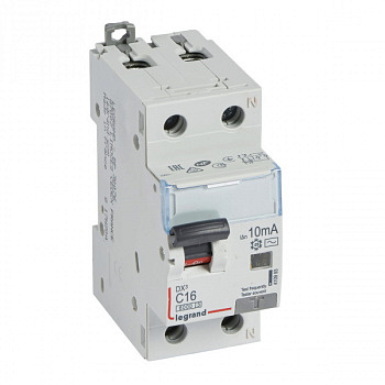Дифференциальный автомат DX3 10mA 16A 1П+N Тип AC. Legrand арт 410993
