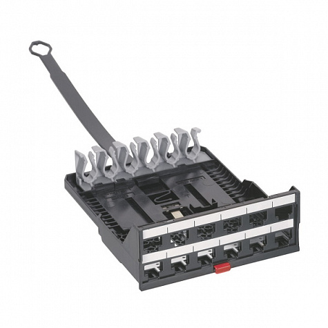 Патч-панель укомплектованная-19''-1U-категория 6-FTP-24xRJ 45. Legrand