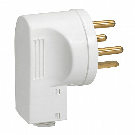 Комплект, силовая розетка 3К+З 32А + Вилка 3К+З 32A IP20 Белый. Legrand
