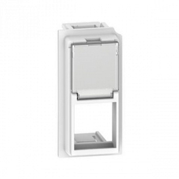 Адаптер Keystone RJ45 1 модуль LIVING NOW, цвет белый LIVING NOW
