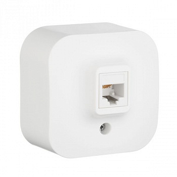 Розетка телефонная RJ11, Белый. Legrand Quteo