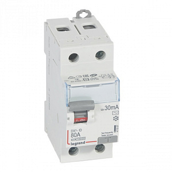 УЗО DX3 2П 30mA 80А тип AC. Legrand