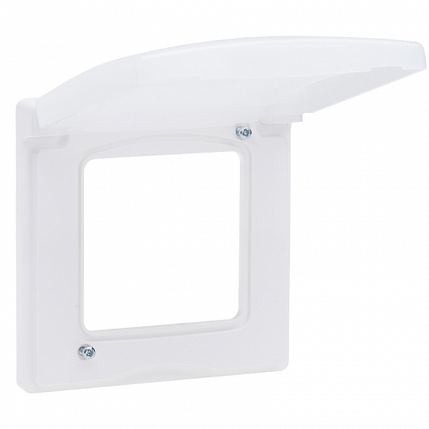 Рамка с защитной крышкой IP 44 - INSPIRIA - белый