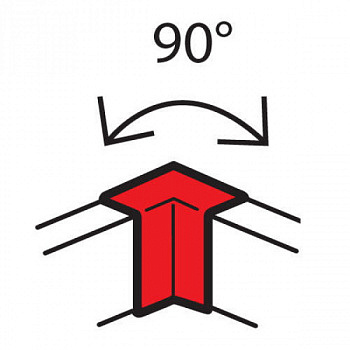 Внутренний неизменяемый угол 90° Metra для 100x50. Legrand