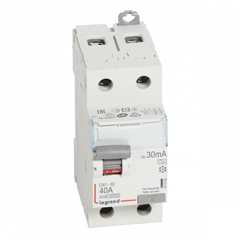 УЗО DX3 2П 30mA 40А тип A. Legrand