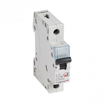 Автоматический выключатель TX3 6kA 16A 1П тип С. Legrand