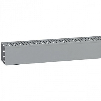 Кабель-канал перфорированный Transcab 80x80 мм, Серый. Legrand