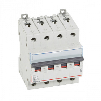Автоматический выключатель DX3 6000 10kA 40A 4П тип В. Legrand