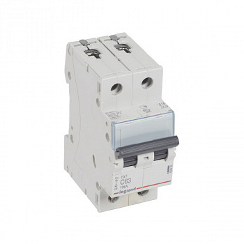Автоматический выключатель TX3 10kA 63A 2П тип С. Legrand арт 403936