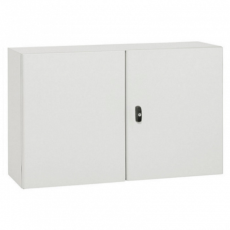 Металлический шкаф Atlantic IP55 IK10 RAL 7035 1000x1200x300 горизонтальный 2 двери. Legrand
