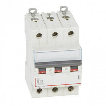 Автоматический выключатель DX3 10000 16kA 13A 3П тип В. Legrand