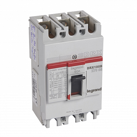 Legrand DRX125 фиксированный 3P 60А 10кА