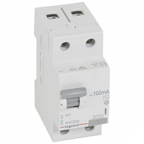 УЗО RX3 2П 100mA 25А тип AC. Legrand арт 402028
