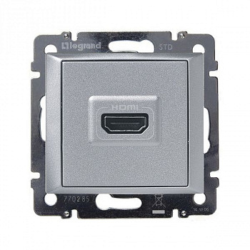 Розетка HDMI Алюминий. Valena