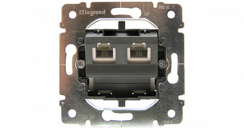 Розетка двойная телефонная RJ 11 Galea Life. Legrand