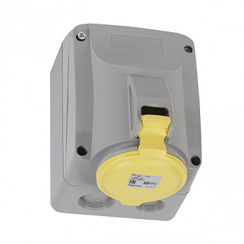 Розетка накладная IP44 100/130В 32A 2К+З P17 Tempra Pro. Legrand