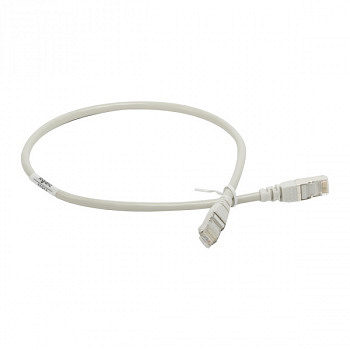 Патч-корд F/UTP кат. 5е PVC 0,5м серый. Legrand