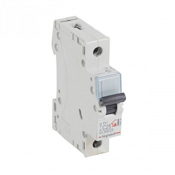 Автоматический выключатель TX3 6kA 25A 1П тип С. Legrand