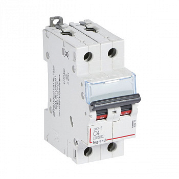 Автоматический выключатель DX3-E 6000 6kA 4A 2П тип С. Legrand