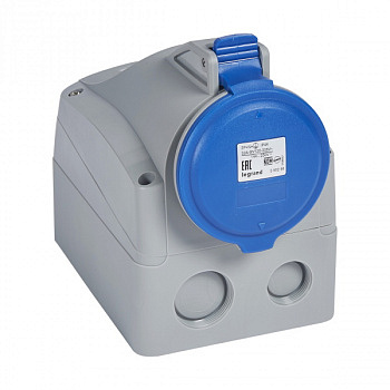 Розетка накладная IP44 200/250В 32A 3К+Н+З P17 Tempra Pro. Legrand