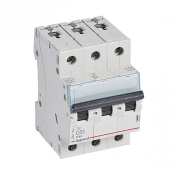 Автоматический выключатель TX3 10kA 63A 3П тип С. Legrand