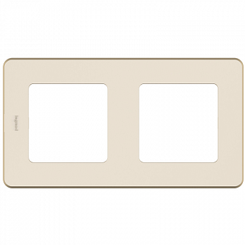 Рамка - 2 поста - INSPIRIA - слоновая кость
