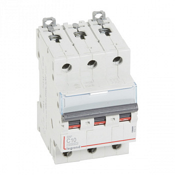 Автоматический выключатель DX3 10000 16kA 10A 3П тип С. Legrand