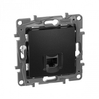 Розетка компьютерная RJ45 UTP кат.5e Антрацит. Legrand Etika