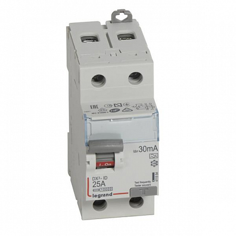 УЗО DX3 2П 30mA 25А тип A. Legrand