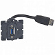 Розетка USB для передачи данных укомплектованная кабелями. Celiane арт 067372