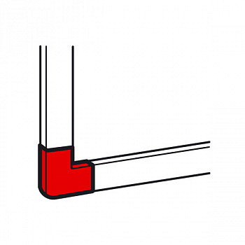 Плоский угол Metra Mini для 15x10. Legrand