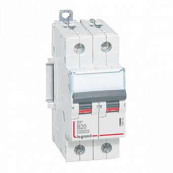 Автоматический выключатель DX3 10000 16kA 20A 2П тип В. Legrand