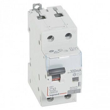 Дифференциальный автомат DX3 300mA 32A 1П+N Тип AC. Legrand