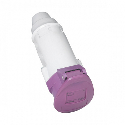 Мобильная розетка IP44 20/25В 32A 2 контакта P17 Tempra Pro. Legrand